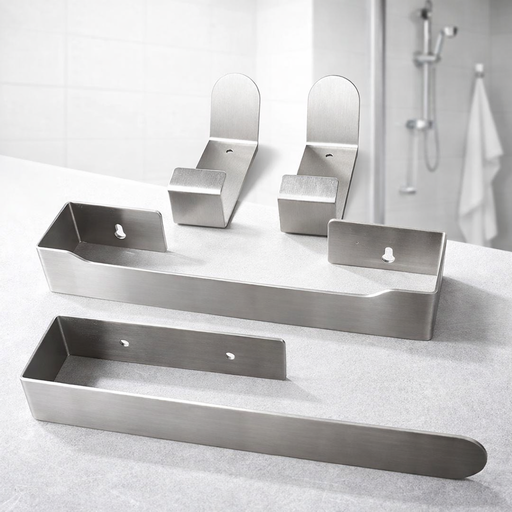 Pack 4 Pieces INOX Pour Douche