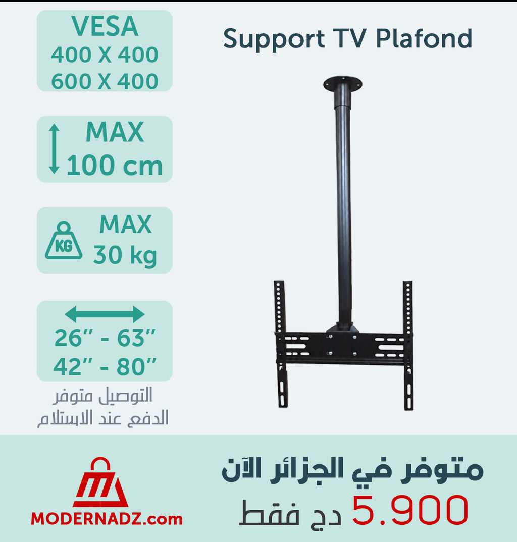 Support TV Plafond